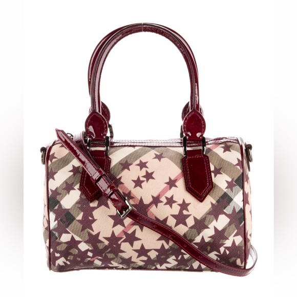 Authentic Burberry Chester Bowling Bag - Crossbody - Nova Check - Stars Pattern - Picture 2 of 10